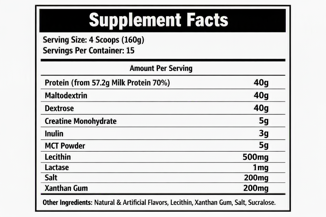 Supplement Facts Enhanced